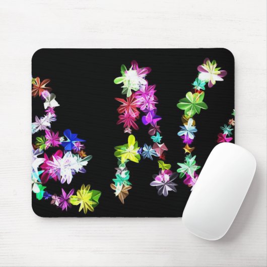 "PEACE" in Blume Art Print Mousepad (Mit Mouse)