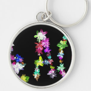 "PEACE" in Blume Art Print Schlüsselanhänger