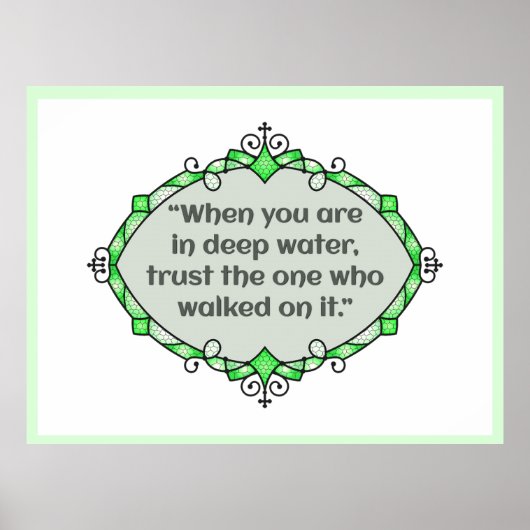 Peace in deep waters poster (Vorne)