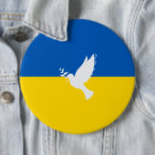Peace in the world Ukraan flag Button (Beispiel)