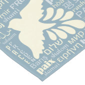 PEACE in vielen Sprachen benutzerdefinierte Farbta Kurzer Tischläufer (Ecke)