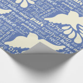 PEACE in vielen Sprachen Geschenkpapier (Ecke)