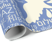 PEACE in vielen Sprachen Geschenkpapier (Rolleneckpunkt)