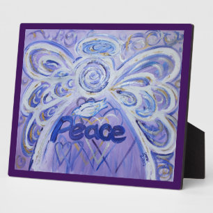Peace Inspirational Angel Painting Gedicht Plaque Fotoplatte
