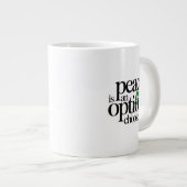 Peace is a Choice Jumbo-Tasse (Vorderseite Rechts)