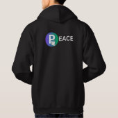 Peace Is a Human Right | Dove and Earth Symbol Hoodie (Rückseite)