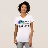 Peace Is a Human Right | Humanitarian Peace T-Shirt (Vorne ganz)