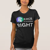 Peace Is a Human Right | Humanitarian Peace T-Shirt (Vorderseite)