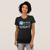 Peace Is a Human Right | Humanitarian Peace T-Shirt (Vorne ganz)