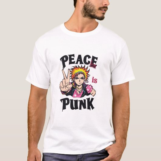  Peace Is Punk – Rebellion Through Calm T-Shirt (Vorderseite)