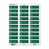 Peace Joest Christmas Holiday Custom Rücksendeadre (Vorne)