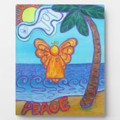 Peace Joy Beach Angel Malerei Geschenk Plaque Fotoplatte (Vorderseite)