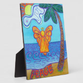 Peace Joy Beach Angel Malerei Geschenk Plaque Fotoplatte (Seite)
