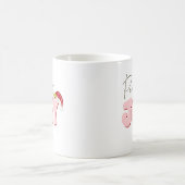 Peace Joy Christmas Pink Red Festive Add Name   Kaffeetasse (Mittel)