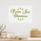 Peace Joy Christmas Poster (Küche)