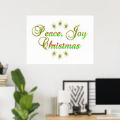 Peace Joy Christmas Poster (Heimbüro)