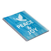 Peace & Joy Feiertage Notizblock (Rechte Seite)