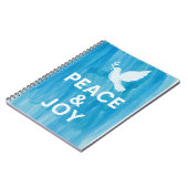 Peace & Joy Feiertage Notizblock (Linke Seite)