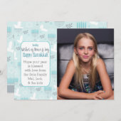 Peace & Joy Hanukkah Custome Card Feiertagskarte (Vorne/Hinten)