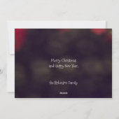 Peace Joy Hope Bokeh Weihnachten (Rückseite)