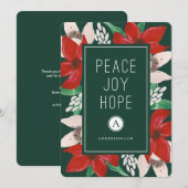 Peace Joy Hope Corporate Holiday Einladung (Vorne/Hinten)