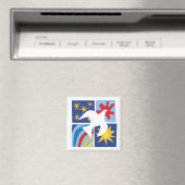 Peace Joy Liebe Dove Magnet (In Situ (Geschirrspüler))