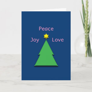 Peace Joy Liebe Intertrust Chrismukkah Feiertagskarte