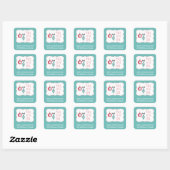 Peace Joy Liebe Personalisiert Holiday Sticker (Blatt)