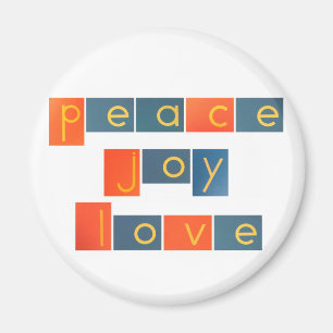 PEACE JOY LIEBE Sandpaper Letters Magnet