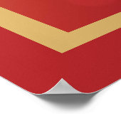 Peace Joy Liebe Weihnachten Segeln Festivals Gold Poster (Ecke)