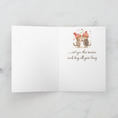 Peace Joy Liebe Weihnachten wünscht Karte (Innenseite)