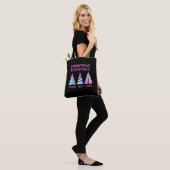 Peace Joy Liebe Weihnachtsbaumen Anpassbare Texte Tasche (Am Model)