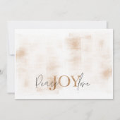 Peace Joy Liebe Winter Holiday Foto Card Einladung (Rückseite)