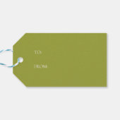 Peace Joy Liebe Wreath Geschenkanhänger (Rückseite Horizontal)