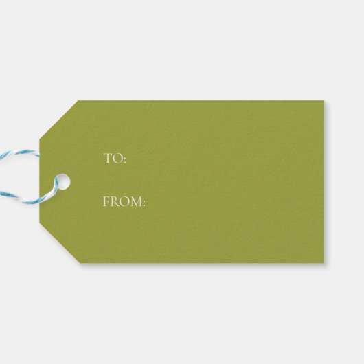 Peace Joy Liebe Wreath Geschenkanhänger (Rückseite Horizontal)