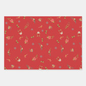 Peace Joy Liebe Wreath Geschenkpapier Set (Vorderseite 2)