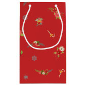 Peace Joy Liebe Wreath Kleine Geschenktüte (Rückseite)