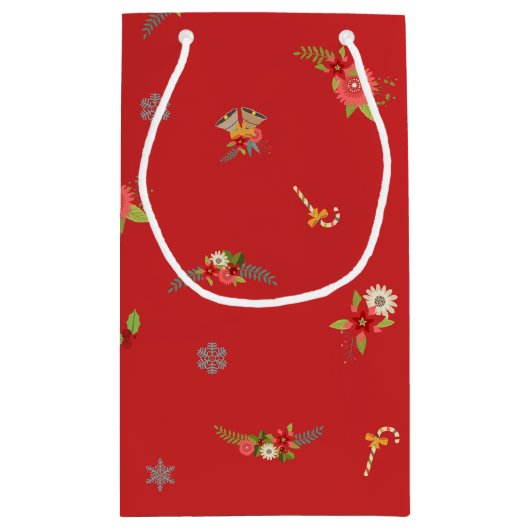 Peace Joy Liebe Wreath Kleine Geschenktüte (Rückseite)