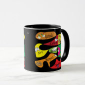 Peace Joy Love Inspirational Quote Coffee Mug Tasse (VorderseiteRechts)