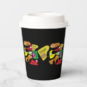 Peace Joy Love Inspirational Quote Paper Cups Pappbecher (Rückseite)