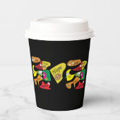 Peace Joy Love Inspirational Quote Paper Cups Pappbecher (Vorderseite)