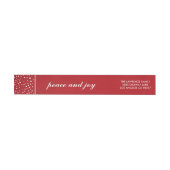 Peace Joy Snow Stars Red Christmas Holiday (Person)
