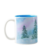 Peace Joy Winter Trees Stille Snowy Night