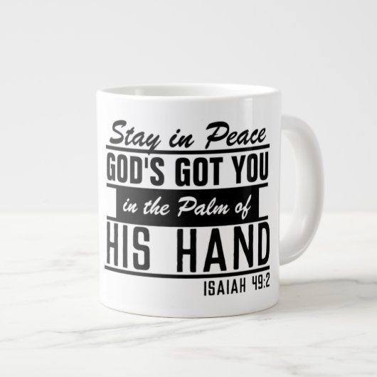 Peace Jumbo Tasse (Vorderseite Rechts)