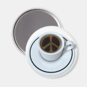 Peace Kaffee Magnet (Vorderseite/Rückseite)