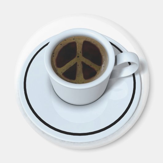 Peace Kaffee Magnet (Vorne)