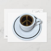 Peace Kaffee Postkarte (Vorne/Hinten)