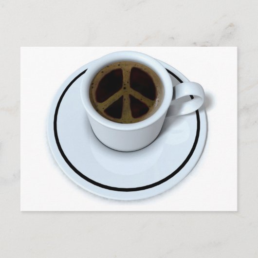 Peace Kaffee Postkarte (Vorderseite)