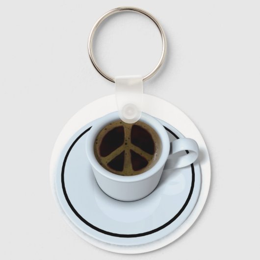 Peace Kaffee Schlüsselanhänger (Vorderseite)