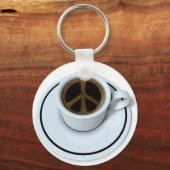 Peace Kaffee Schlüsselanhänger (Vorderseite)